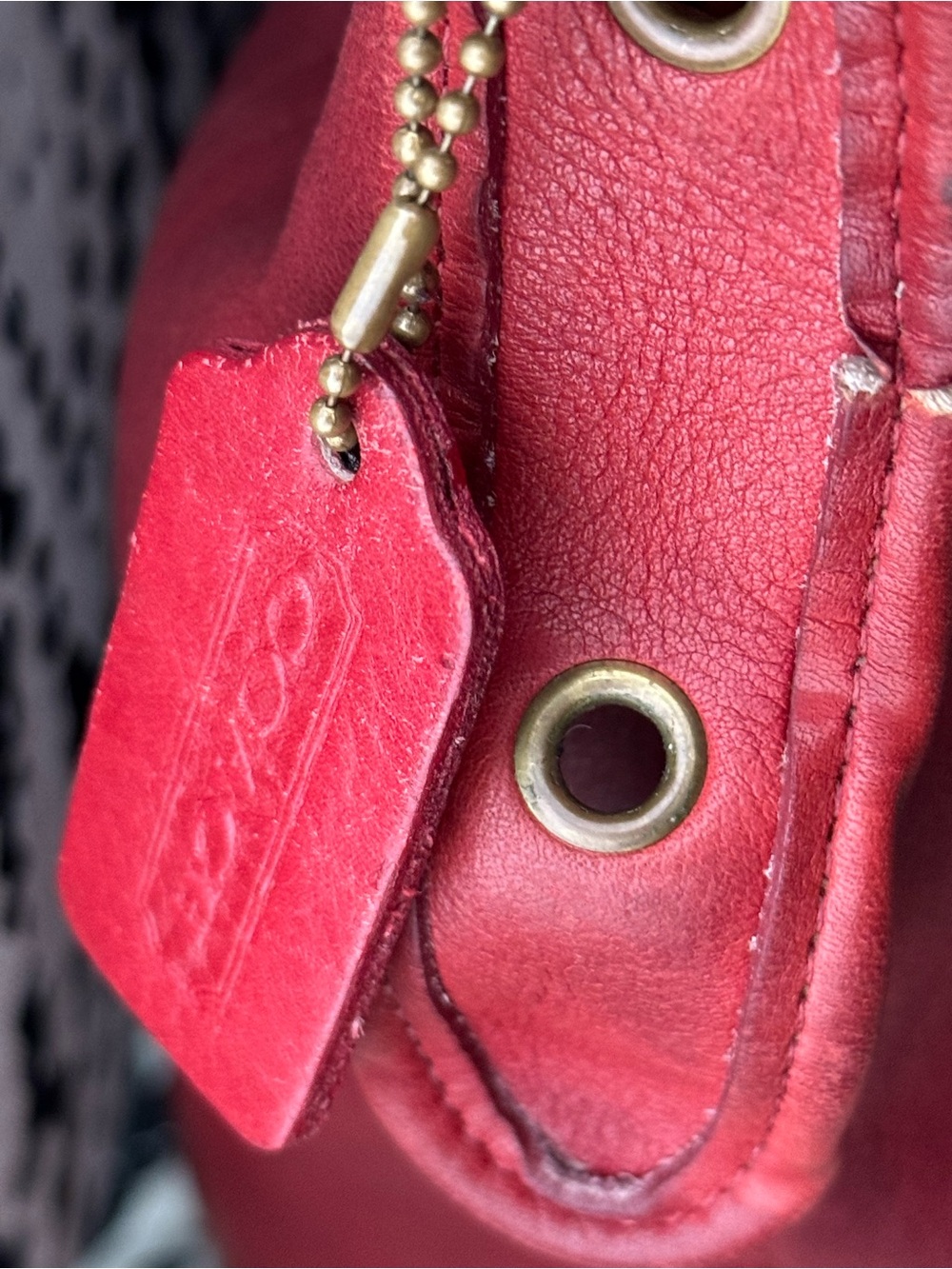Vintage COACH 9085 XL Duffle Sac Feed Bag RED ❤️‍🔥 - Picture 11 of 11